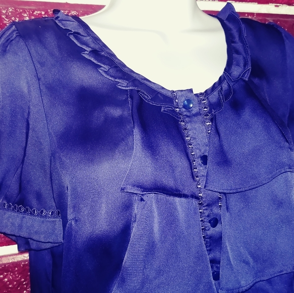 Apt 9 Ruffle Front Blouse - Picture 2 of 4
